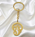 Gold Om Symbol Keychain
