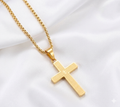 Gold Cross Pendant Necklace