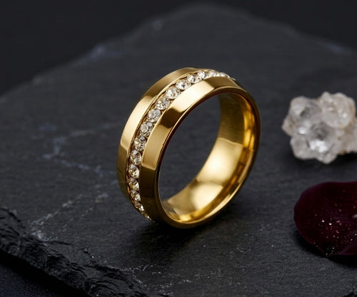18K Gold Plated Cuban Ring