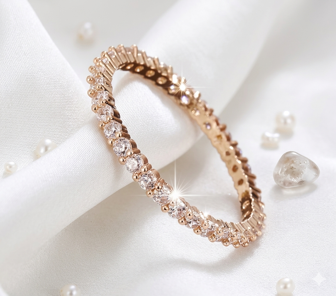 Crystal Zirconia Full Eternity Ring