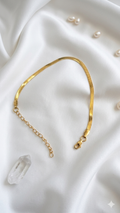 Gold Herringbone Chain Bracelet