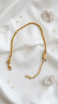 18K Gold Plated Rope Chain Bracelet