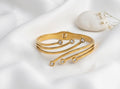 Gold Crystal Cuff Bracelet